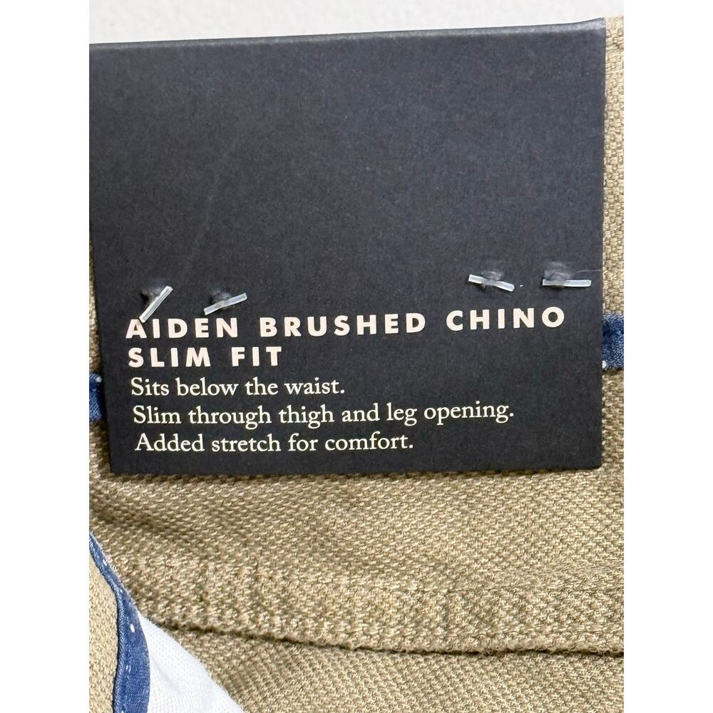 Banana Republic Aiden Brushed Chino Slim Fit Pants – Khaki – 38x30 NWT - Picture 9 of 12